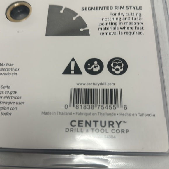 7” Diamond Pro Segmented Rim Blade from Century Drill and Tool - Picture 4 of 5